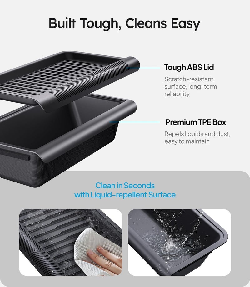 Wigoo Tesla Model Y Juniper Accessories Under Seat Storage Box Organizer [Firm Installation & Expand Storage] Upgraded Underseat Storage Tray with Lid for Model Y Juniper 2025~2026 - Image 5